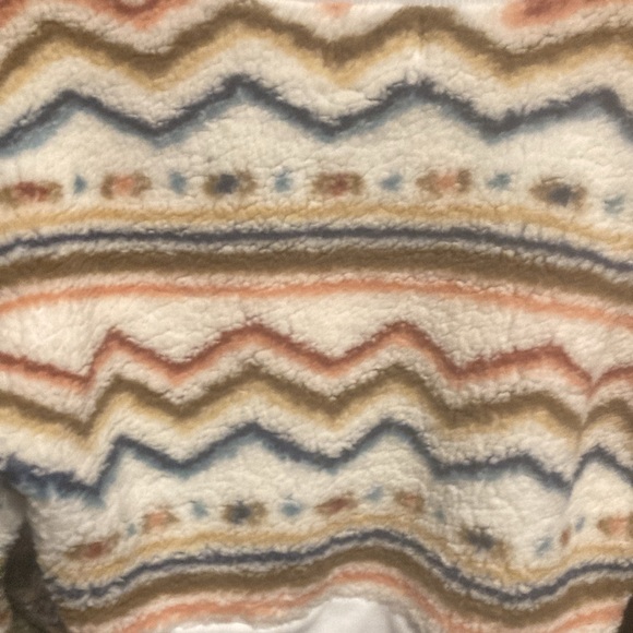 Women’s Crop Crewneck Fleece Sweater - Picture 3 of 3